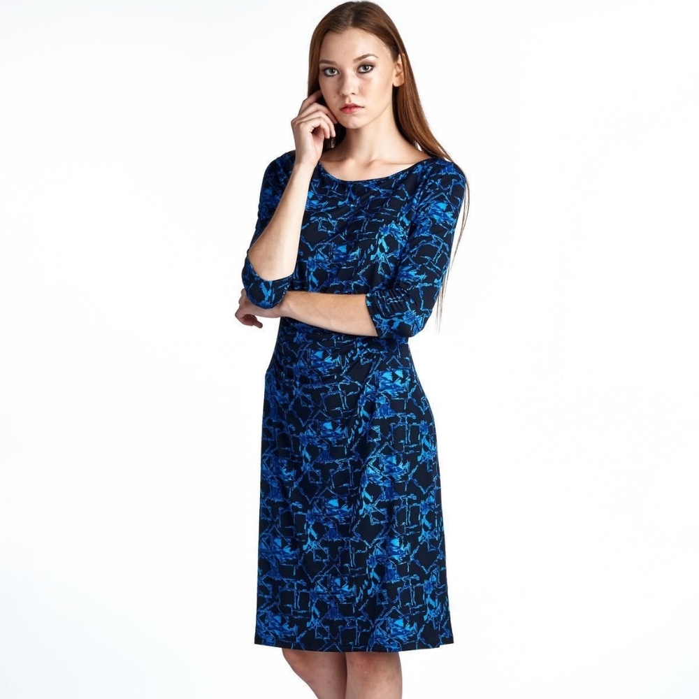 Women's 3/4 Three Quarter Sleeve Slim Fit Sheath